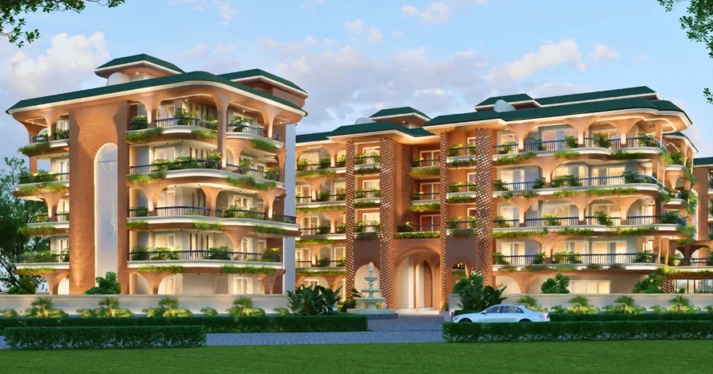 Luxury 2 and 3 BHK apartments at Amora Horizon Reis Magos Goa with private pools and resort-style amenities